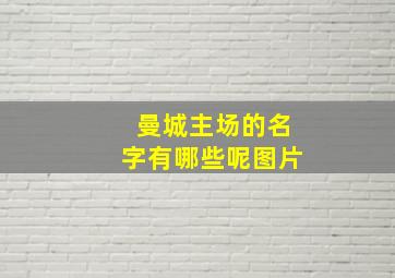 曼城主场的名字有哪些呢图片