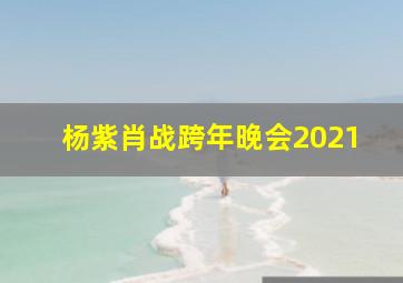 杨紫肖战跨年晚会2021