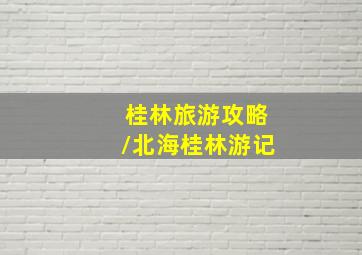 桂林旅游攻略/北海桂林游记