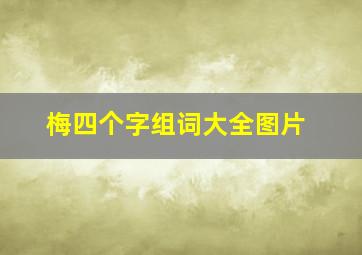 梅四个字组词大全图片