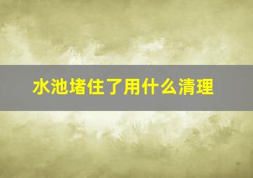 水池堵住了用什么清理