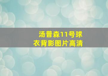 汤普森11号球衣背影图片高清