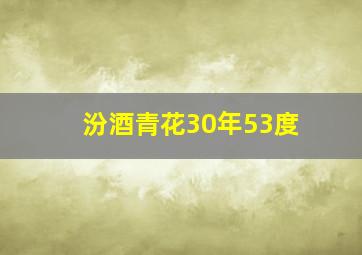 汾酒青花30年53度