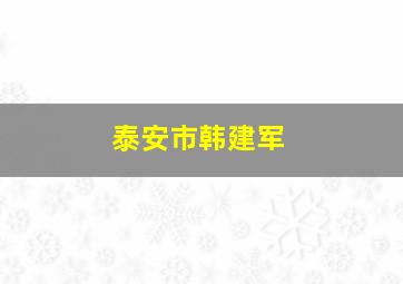 泰安市韩建军