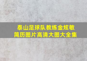 泰山足球队教练金炫敏简历图片高清大图大全集