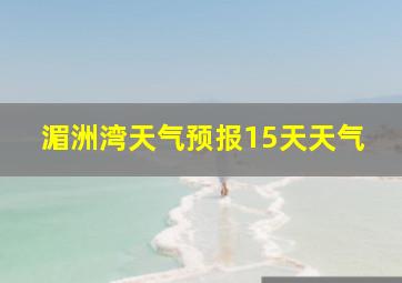 湄洲湾天气预报15天天气