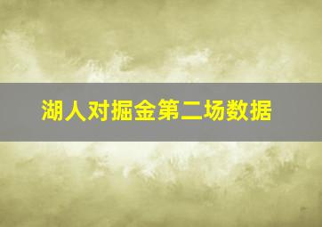 湖人对掘金第二场数据