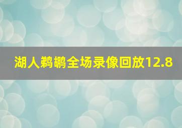 湖人鹈鹕全场录像回放12.8