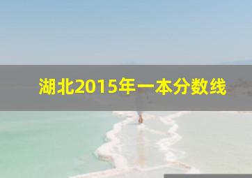 湖北2015年一本分数线