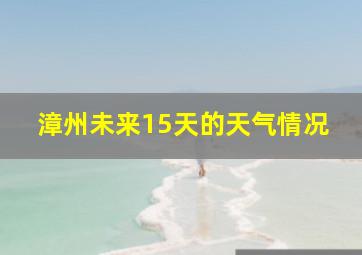 漳州未来15天的天气情况