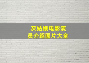 灰姑娘电影演员介绍图片大全