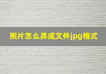 照片怎么弄成文件jpg格式