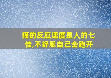 猫的反应速度是人的七倍,不舒服自己会跑开