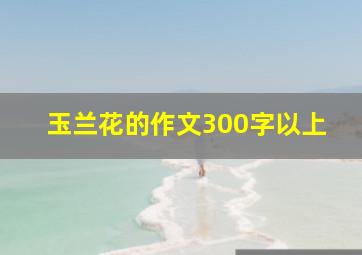 玉兰花的作文300字以上