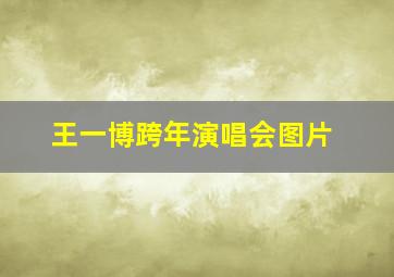 王一博跨年演唱会图片