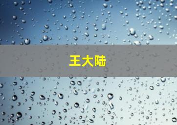 王大陆