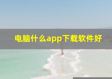 电脑什么app下载软件好