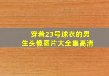 穿着23号球衣的男生头像图片大全集高清