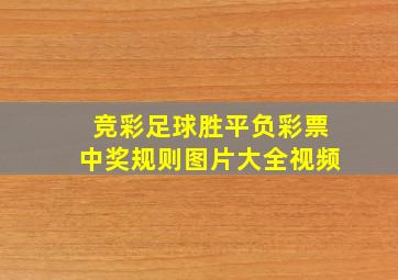 竞彩足球胜平负彩票中奖规则图片大全视频