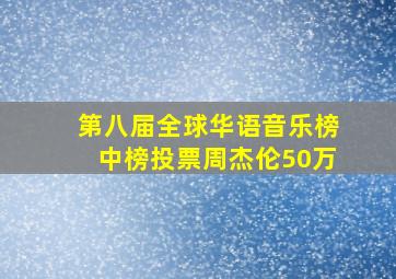 第八届全球华语音乐榜中榜投票周杰伦50万