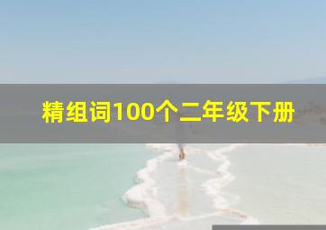 精组词100个二年级下册