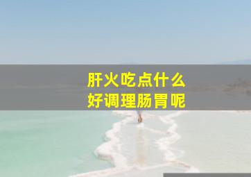 肝火吃点什么好调理肠胃呢