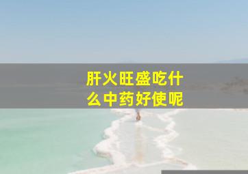 肝火旺盛吃什么中药好使呢