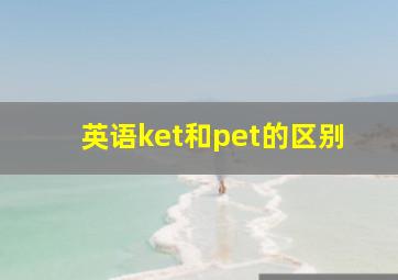 英语ket和pet的区别