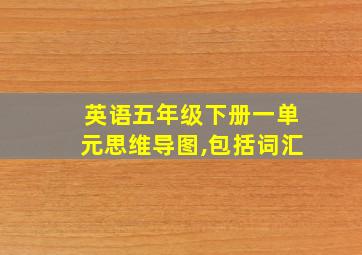 英语五年级下册一单元思维导图,包括词汇