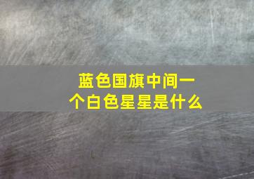 蓝色国旗中间一个白色星星是什么