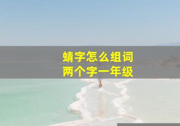 蜻字怎么组词两个字一年级