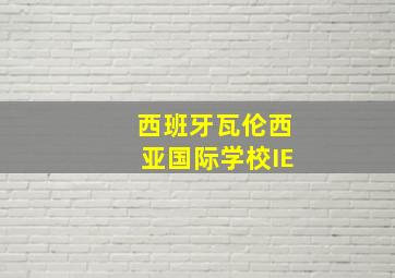 西班牙瓦伦西亚国际学校IE