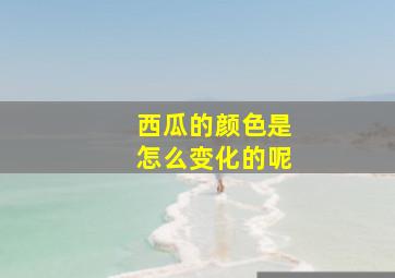 西瓜的颜色是怎么变化的呢