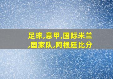 足球,意甲,国际米兰,国家队,阿根廷比分