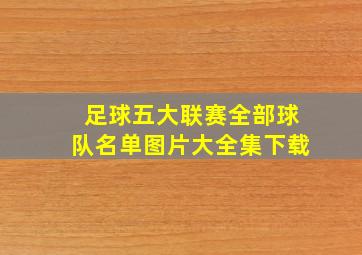 足球五大联赛全部球队名单图片大全集下载