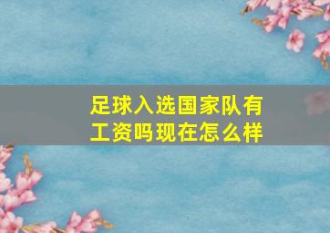 足球入选国家队有工资吗现在怎么样