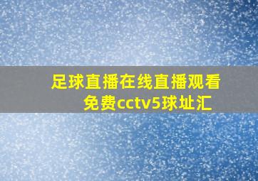 足球直播在线直播观看免费cctv5球址汇