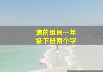 造的组词一年级下册两个字