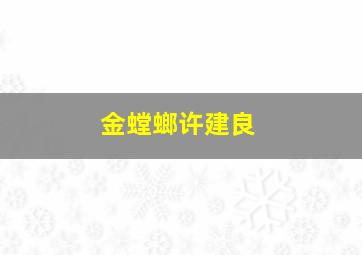 金螳螂许建良