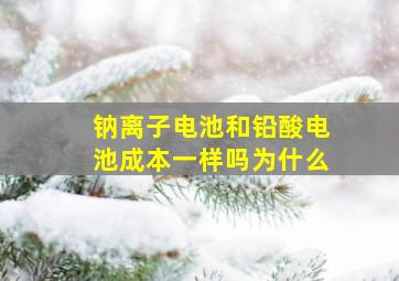 钠离子电池和铅酸电池成本一样吗为什么