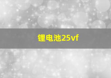 锂电池25vf