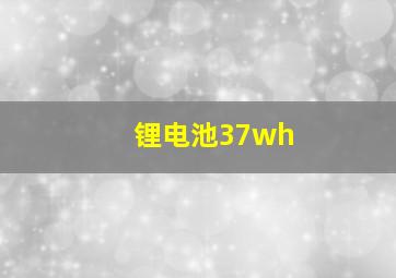 锂电池37wh