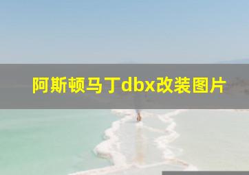 阿斯顿马丁dbx改装图片