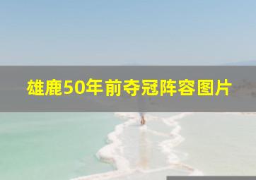 雄鹿50年前夺冠阵容图片