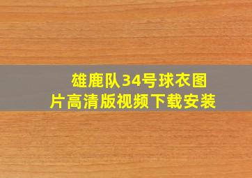 雄鹿队34号球衣图片高清版视频下载安装