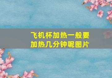 飞机杯加热一般要加热几分钟呢图片