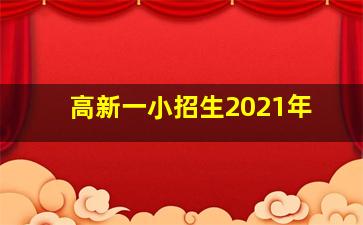 高新一小招生2021年