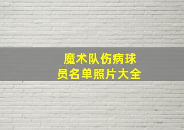 魔术队伤病球员名单照片大全