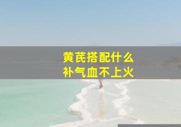 黄芪搭配什么补气血不上火