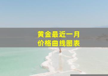 黄金最近一月价格曲线图表